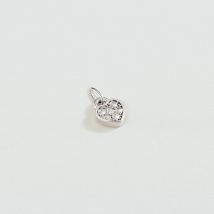 Pendentif Cœur Cadenas - Argenté - Taille Unique - Laiton rhodié - Oxyde de zirconium - Agatha Paris
