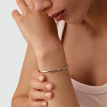 Jonc Bangle - Argenté - Taille Unique - Argent 925/1000 rhodié - Agatha Paris