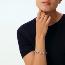 Bracelet Souple Lea - Argenté - Taille Unique - Laiton rhodié - Agatha Paris