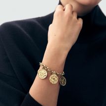 Bracelet Souple Saint Honore - Doré - Taille Unique - Etain doré 750/1000 - Agatha Paris