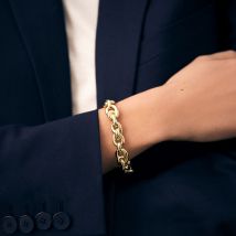 Bracelet Souple Loulou - Doré - Taille Unique - Laiton doré 750/1000 - Agatha Paris