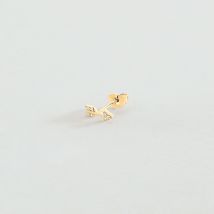 Piercing Puce Flechita - Doré - Taille Unique - Argent 925/1000 - Oxyde de zirconium - Agatha Paris