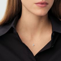 Collier Ras Du Cou Fil Magique - Argenté - Taille Unique - Argent 925/1000 rhodié - Oxyde de zirconium - Agatha Paris