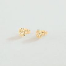 Boucles D'Oreilles Puces Blossom - Doré - Taille Unique - Laiton doré 750/1000 - Agatha Paris