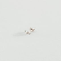 Piercing Puce Viper - Argenté - Taille Unique - Argent 925/1000 - Agatha Paris