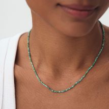 Collier Ras Du Cou Pierres Naturelles - Turquoise - Taille Unique - Laiton doré 750/1000 - Agatha Paris