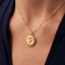 Collier Mi-long Apoline - Doré - Taille Unique - Laiton doré 750/1000 - Agatha Paris