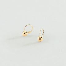 Boucles D'Oreilles Pendantes Boul - Doré - Taille Unique - Argent 925/1000 doré 750/1000 - Agatha Paris
