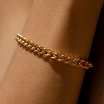 Bracelet Souple Argent - Doré - Taille Unique - Argent 925/1000 - Agatha Paris
