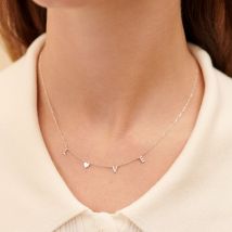 Collier Ras Du Cou With Love - Argenté - Taille Unique - Argent 925/1000 rhodié - Agatha Paris
