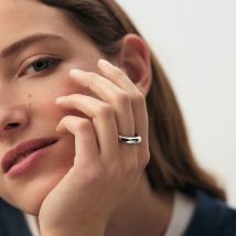 Bague Fine Leo - Argenté - Laiton rhodié - Taille : PM - Agatha Paris