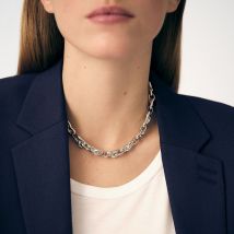 Collier Ras Du Cou Loulou - Argenté - Taille Unique - Laiton rhodié - Agatha Paris