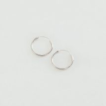 Créoles Creola - Argenté - Taille Unique - Argent 925/1000 - Agatha Paris