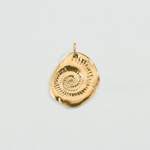 Pendentif Coquillage - Doré - Taille Unique - Etain doré 750/1000 - Agatha Paris