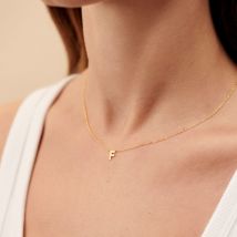 Collier Ras Du Cou Abc - Doré - Taille Unique - Argent 925/1000 doré 750/1000 - Agatha Paris