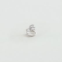 Piercing Ear Cuff Aros - Argenté - Taille Unique - Argent 925/1000 rhodié - Agatha Paris