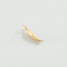 Pendentif Piment - Doré - Taille Unique - Laiton doré 750/1000 - Agatha Paris