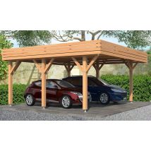 Carport Ibéris toit plat 6.5x6.18m pin Douglas