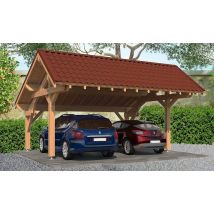 Carport Ixora toit asymétrique 6.30x5.41m pin Douglas