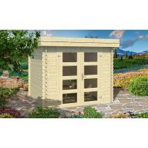 Abri de jardin moderne Alsace 34mm toit plat