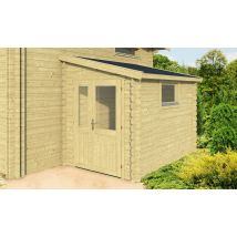 Gartenhaus St Nazaire | Pultdach | Wandstärke 28mm | 180x275cm