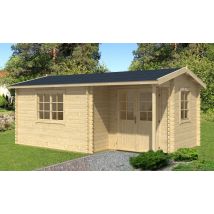Gartenhaus Cuba | Satteldach | Wandstärke 44mm | 540x330cm