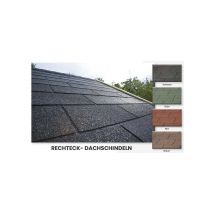 Rechteck- Dachschindeln | Erhältlich in 4 Farben | Gartenhaus Arles