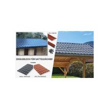 Ziegelblech für leichte und langlebige Dächer | Gartenhaus Violette 7