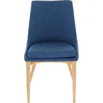 alinea Lot de 2 chaises en tissu - bleu (prix unitaire : 169.0 euros) - Abby