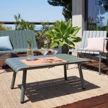 alinea Table basse de jardin en aluminium - vert cèdre - Paradou