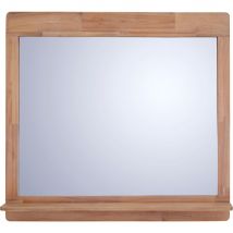 alinea Miroir rectangulaire de salle de bain en acacia - L80cm - Gaia