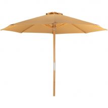 alinea Parasol droit en bambou - beige nèfle D270cm - Telese