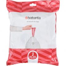 alinea Lot de 40 sacs poubelle Brabantia - 23L blanc - Perfectfit