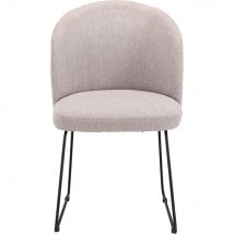 alinea Lot de 2 chaises en tissu avec piètement traineau - gris (prix unitaire : 179.0 euros) - Zivinice