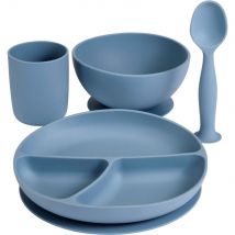alinea Set de repas en silicone - bleu - Ambre