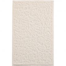 alinea Tapis de bain en coton jacquard 50x80cm - blanc ventoux - Elipso