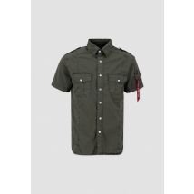 Alpha Industries - Basic Shirt Slim S T-Shirt pour homme - Taille 2XL - Gris foncé