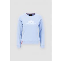 Alpha Industries - New Basic Sweater Sweatshirt für Frauen - Größe L - Hellblau