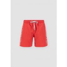 Alpha Industries - RBF Tape Swim Short for Men - Size M - speed red