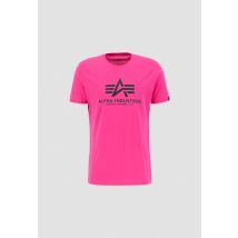 Alpha Industries - Basic T-Shirt für Männer - Größe M - Magenta