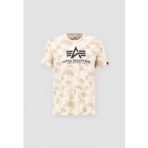 Alpha Industries - Basic T-Shirt Camo da uomini - Taglia L -