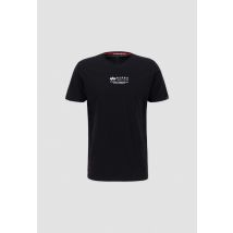 Alpha Industries - Alpha Wording T T-Shirt für Männer - Größe XL - Schwarz