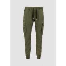 Alpha Industries - Cotton Twill Jogger Pants for Men - Size XS - dark olive
