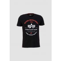 Alpha Industries - Authentic Print T T-Shirt für Männer - Größe 3XL - Schwarz