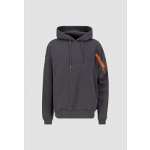 Alpha Industries - Flock Logo Hoody Hoodie pour homme - Taille XL -