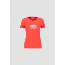 Alpha Industries - New Basic T T-Shirt für Frauen - Größe XS - Rot