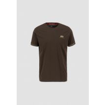 Roll-Up Sleeve T T-Shirt voor heren - Maat 3XL - Olijf Camouflage - Alpha Industries