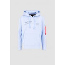 Alpha Industries - AI Reflective Hoody Hoodie pour homme - Taille L - Bleu clair