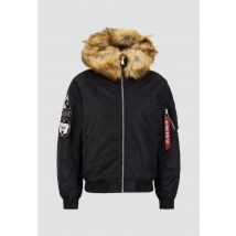 Alpha Industries - MA-1 Hooded Arctic Bomberjacke für Männer - Größe M - Schwarz