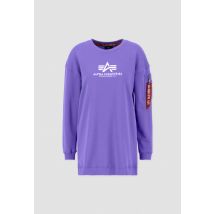Alpha Industries - Basic Long Sweater OS Sweatshirt für Frauen - Größe L - Lila